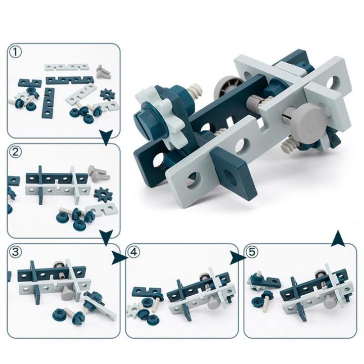 ชุดเครื่องมือก่อสร้างของเล่นสำหรับเด็กที่ทนทานของเล่นสำหรับเด็กเพื่อการเรียนรู้เพื่อการเรียนรู้การผสมน็อตอเนกประสงค์