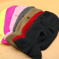 ☋✕▣ 2020 new 3-Hole Knitted Full Face Cover Ski Mask Winter Warm Hat Cap Headwear For Outdoor Sports