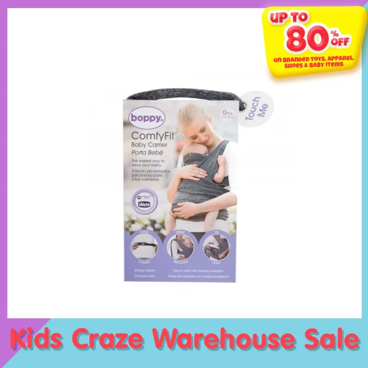 Chicco Boppy Comfyfit Baby Wear Baby Carrier, (Grey) Lazada PH