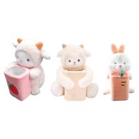 ✘❈ Car Tissue Box Storage Holder Cartoon Plush Animal Toy Decoration Car Interior Organization for Car Gift Office Truck Hotel