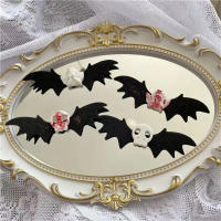 Angel And Demon Themed Headwear Halloween Bat Hairpin Halloween Bat Headdress Halloween Skull Hair Clip Angel Demon Hairpin