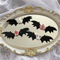 Gothic Skull Hair Clip Halloween Themed Headwear Halloween Bat Headdress Skull Bat Hair Accessories Halloween Skull Hair Clip