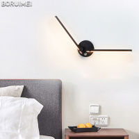 Modern Minimalist Led Wall Light Aluminum 350° Rotation Adjustable Lamp For Bedside Bedroom Staircase Aisle Corridor Indoor Dec