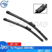 Wiper 4A Front Wiper Blades For Peugeot 3008 Mk2 2017 - 2021 Windshield Windscreen Front Window 28"+16"