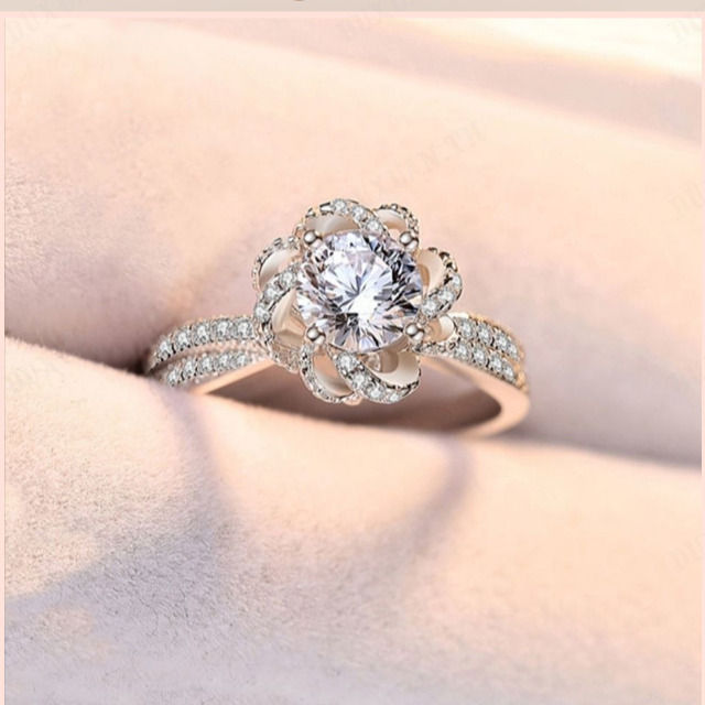 duxuan-แหวนเพชรแท้-1-กะรัตสไตล์เกาหลีที่มีหินโมซานไชต์สำหรับการขอแต่งงาน-สามารถปรับขนาดได้