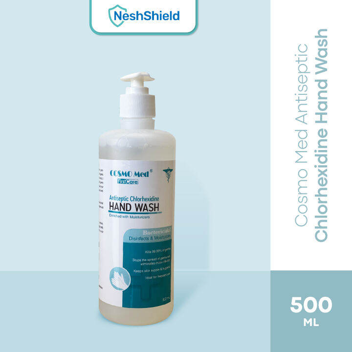 NeshShield COSMO Med Antiseptic Chlorhexidine Hand Wash 500ml Lazada
