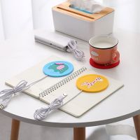 【CW】 1Pc Silicone Electric Heating Coaster Cartoon Warmer Thermostatic USB Beverage Mug Office Cup