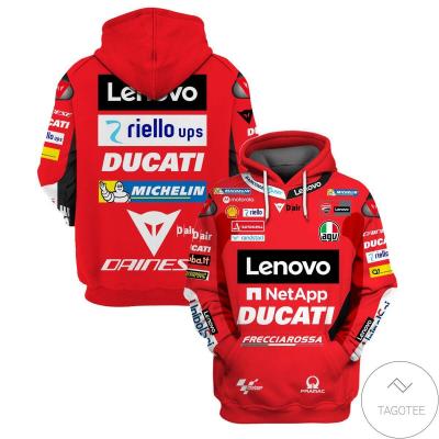 2023 Ducati Corse Moto GP Racing Panel 3D Printed  Motorcycle Hoodie size： XXS-6XL 008