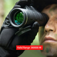 40X60 Zoom กล้องส่องทางไกลตาเดียวกล้องทรรศน์ Night Vision Pocket พร้อมที่วางสมาร์ทโฟนสำหรับ Camping