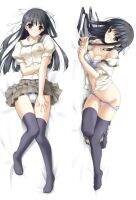 Dakimakura อะนิเมะปลอกหมอน Migiwa Kazuha พิมพ์สองด้านชีวิตขนาดร่างกายปลอกหมอน