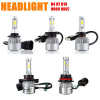 9007 H13 72W 8000LM 6500K Car COB LED ชุดไฟฉายติดศีรษะหลอดไฟ Hi/Lo