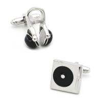 Men 39;s DJ Set Cufflink Copper Material Black Color