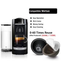 【YF】 Cápsula de café para Nespresso Vertuo Vertuoline Plus cápsulas recarregáveis grau alimentício PP 10 a 60 vezes