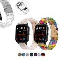 ♣▥ 20mm 22mm Transparent Resin Strap for Huami Amazfit GTS / GTS 2e/ GTS2 / GTS2 mini/ Neo/ GTR 42mm Band Strap