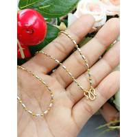 jewery33 K304 สร้อยคอ2กษัตริย์ ***ยาว 20 นิ้ว** เกรดพรีเมี่ยม ลายเล็ก น่ารัก รับประกันคุณภาพ