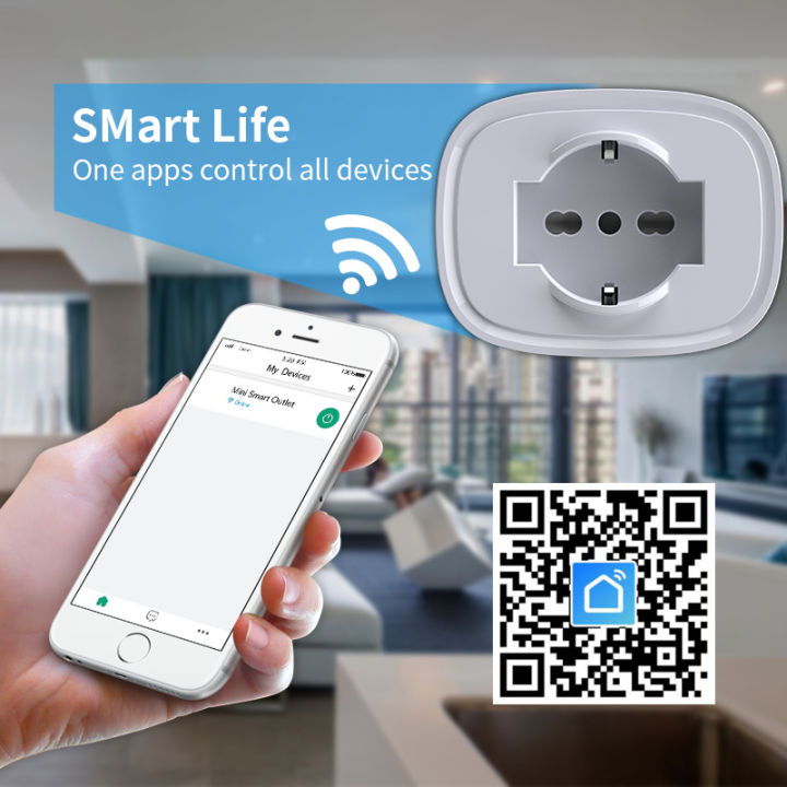 tuya-wifi-ปลั๊กสมาร์ทซ็อกเก็ตอิตาลี16a-power-monitor-ฟังก์ชั่นจับเวลา-smart-life-app-control-outlet-ทำงานร่วมกับ-alexa-home