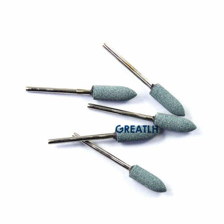 100 Pcs Dental Gravel Ceramic Burs Medium Countour Coarse Green Stone