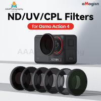 【จัดส่งพร้อม】อุปกรณ์เสริมกล้องแอคชั่นแคมเมรา OA4ป้องกัน DJI Amagisn Osmo Action 4ตัวกรองกันน้ำ