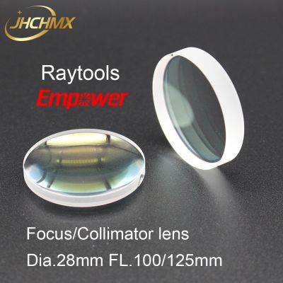 JHCHMX Raytools Collimator/Focus Lens 0-6000W Dia.28mm FL.100/125/150mm For Raytools Fiber Laser Head BT210 BM109 Bodor Machine