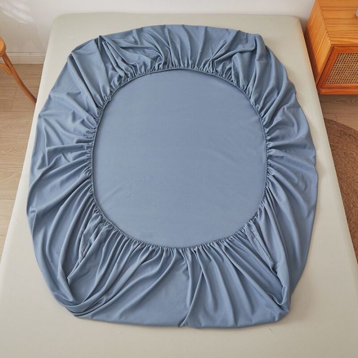 ที่คลุมเตียงยางยืดฝาครอบป้องกันกันฝุ่นปรับได้ผ้าปูที่นอนแบบเตียงเดี่ยวขนาดคิงไซส์1-2-1-5-1-8ม