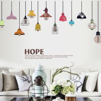 Colorful Chandelier Wall Stickers Living Room Bedroom Dining Room Layout Nordic Style Stickers Artist Home Decoration Stickers