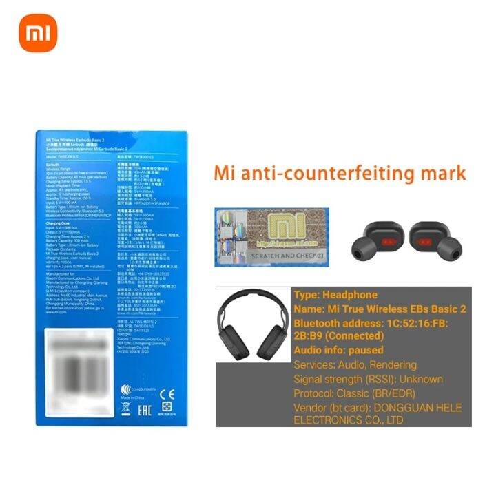 Global Version Xiaomi Redmi Airdots 2 Tws Wireless Bluetooth Earphone Mi True Wireless Earbuds 8053