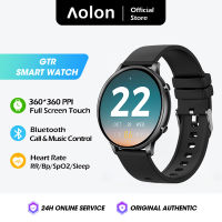 Aolon GTR สมาร์ทวอทช์ smart watch กันน้ำ สมาร์ทโฟน เครื่องมือวัดอัตราการเต้นของหัวใจ สำหรับผู้ชาย กีฬา เฝ้าดูการนอนหลับ ออกซิเจนในเลือด นาฬิกาลูทูธ สำหรับผู้หญิง สำหรับ Android IOS สมาร์ทวอทช์