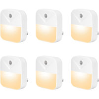 LED Night Light Warm White Smart Dusk to Dawn Sensor Plug into Wall Nightlight for Bedroom Hallway Kitchen Stairs Kids s