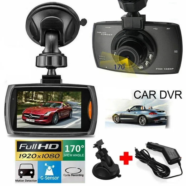 Original G30 6LED 2.4'' Full HD 1080P Car DVR Camera Tachograph Night Vision Digital Car Dash Cam Recorder G-sensor Vehicle Dashboard Camera | Lazada PH
