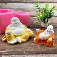 MNYB Sugarcraft Buddha statue Silicone Fondant Mold Cake Decorating Tools Chocolate Baking Mold Gypsum clay Moulds Bread Cake  Cookie Accessories