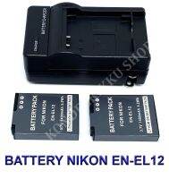 (Saving Set 2+1) EN-EL12  ENEL12 แบตเตอรี่และแท่นชาร์จสำหรับกล้องนิคอน Battery and Charger for Nikon COOLPIX A900,W300,S1100pj,S1200pj,AW120,AW130,P340,S9700s,S9900,KeyMission 170,360 BY KONDEEKIKKU SHOP