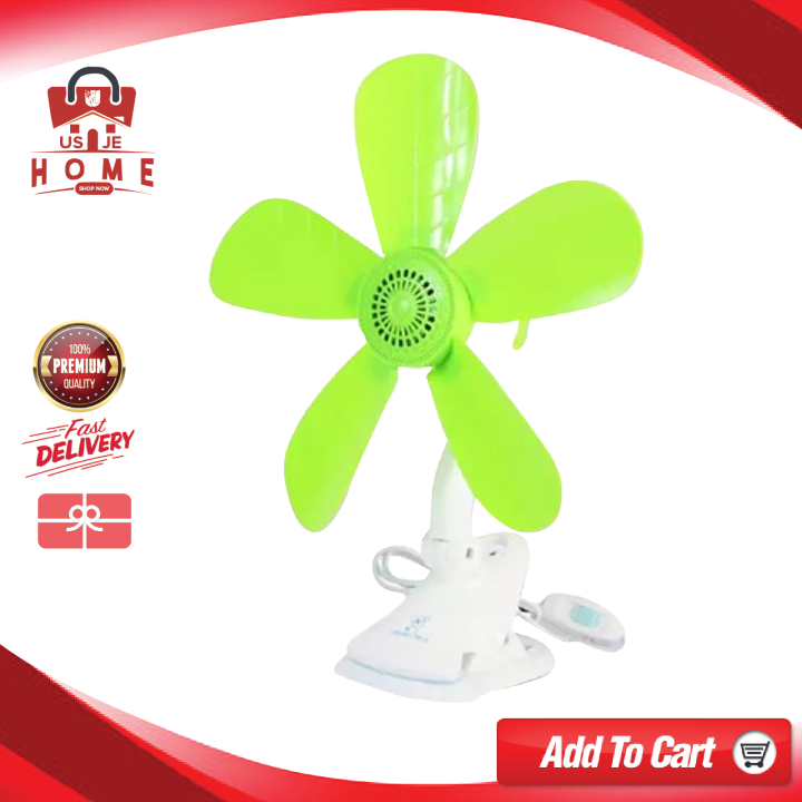 USJE Homes 5 blends Fan Home Electric Fan W/ Clip Clover Fan Anti-Heat ...