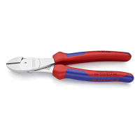 KNIPEX 74 05 200 SB High Leverage Diagonal Cutters 8" Chrome Plated In Blister Packaging