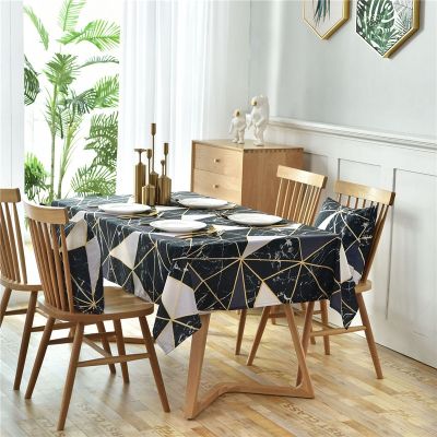 New Nordic Geometric Tablecloths Wall Drill Print Table Cloth Waterproof Table Cover for Party Dinning Wedding Decor
