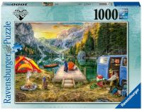 Ravensburger Wilderness Camping 1000 Pieces 16177 เยอรมันนำเข้าจิ๊กซอว์ปริศนาของเล่นเพื่อการศึกษา