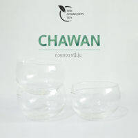 Chawan ถ้วยชงชาสไตล์ญี่ปุ่นสีใส