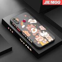 JIUMOO เคสสำหรับ Realme 3 3i 3 Pro เคสนิ่มลายการ์ตูนสัตว์สีรุ้งมีน้ำค้างแข็งโปร่งใสแบบแข็งขอบสี่เหลี่ยมด้านข้างกล้องปลอกซิลิโคนกันกระแทก