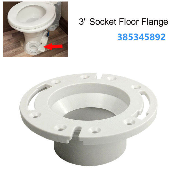 385345892 3\" Toilet Socket Floor Flange RV Toilet Flange For Dometic 3210 3310 4410 Concerto