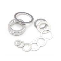 20pcs M6-M26 Aluminum Washers Gasket Flat Metal Washer Gasket Plug Oil Sealing Rings Gaskets Fastener Set 10x14x1mm