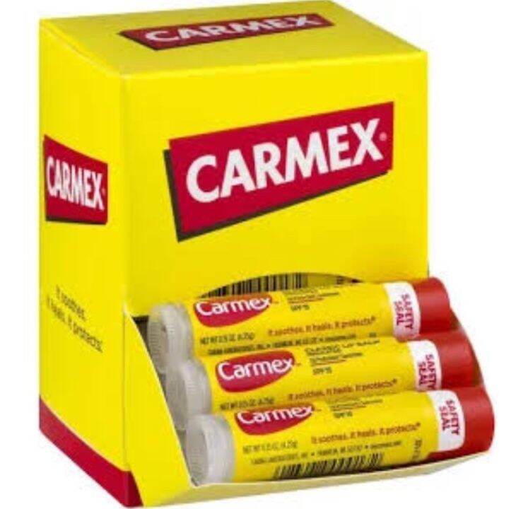 Carmex Medicated Lip Balm Stick, Lip Moisturizer for Dry, Chapped Lips