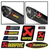 สติกเกอร์อลูมิเนียม Akrapovic โลโก้รถจักรยานยนต์ Exaust Tmax Fz6 R6 Xmax Mt07ตามรอย Mt09ฮอนดาพีซีเอ็กซ์ Kawasaki Piaggio