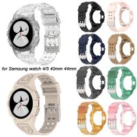 ✣☄◄ สายนาฬิกาข้อมือซิลิโคนใส สําหรับ Samsung Galaxy Watch 4 5 6 40 มม. 44 มม.