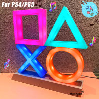 การควบคุมเสียงไอคอนเกมแสงสำหรับ PS4PS5เปลี่ยนเกม Lampstand ไฟ LED อุปกรณ์เกม D Ropshipping