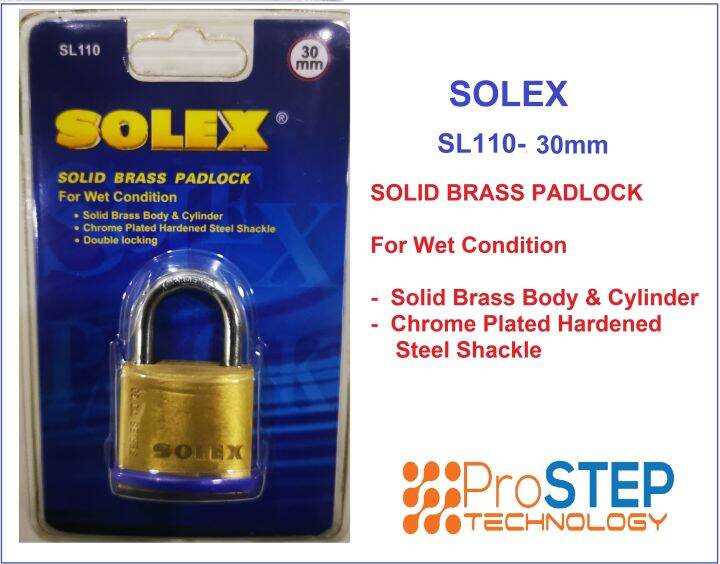 Solex Solid Brass Padlock 20mm 25mm 30mm [100 Original And Genuine