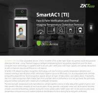 ZKTeco SmartAC1[TI] เครื่องสแกนใบหน้าพร้อมวัดไข้ วัดอุณหภูมิ และการสวมหน้ากาก เก็บบันทึกเวลา และเปิดประตู แขวนผนัง หรือพร้อมขาตั้ง