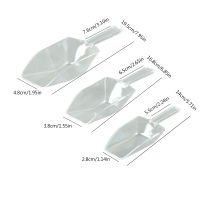 3Pcs Ice Shovel Plastic Bar Ice Cube Scoops Sweets Buffet Ice Cream Shovels Tool