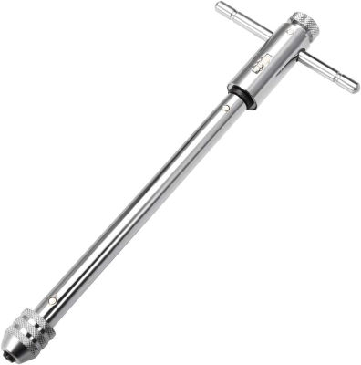 uxcell Adjustable Ratchet Tap Wrench T-Handle, for Metric M5-M12 Taps, Tap Reamer Tapping Ratcheting Wrench Hand Tool, 295mm (11.61-inch Approx.) Body
