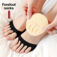 【hot】❇✶☸  2Pcs/Set Five Toes Forefoot Cotton Heel Orthotics Pain Massage Cushion Invisible Toe Inserts