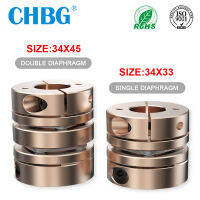 ยืดหยุ่นมอเตอร์เพลา Coupler CHBG LD D34L33L45ไดอะแฟรมอลูมิเนียมอุปกรณ์เสริมแรงบิดสูง Cardan Rc CNC สำหรับ3D พิมพ์ Coupling