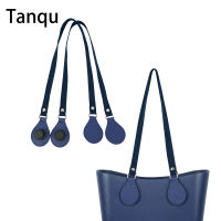 New Arrival Long Thicken Polyester Cotton Flat Handles With Faux Leather PU Drop End with Silver Rivet for OBag for EVA O Bag